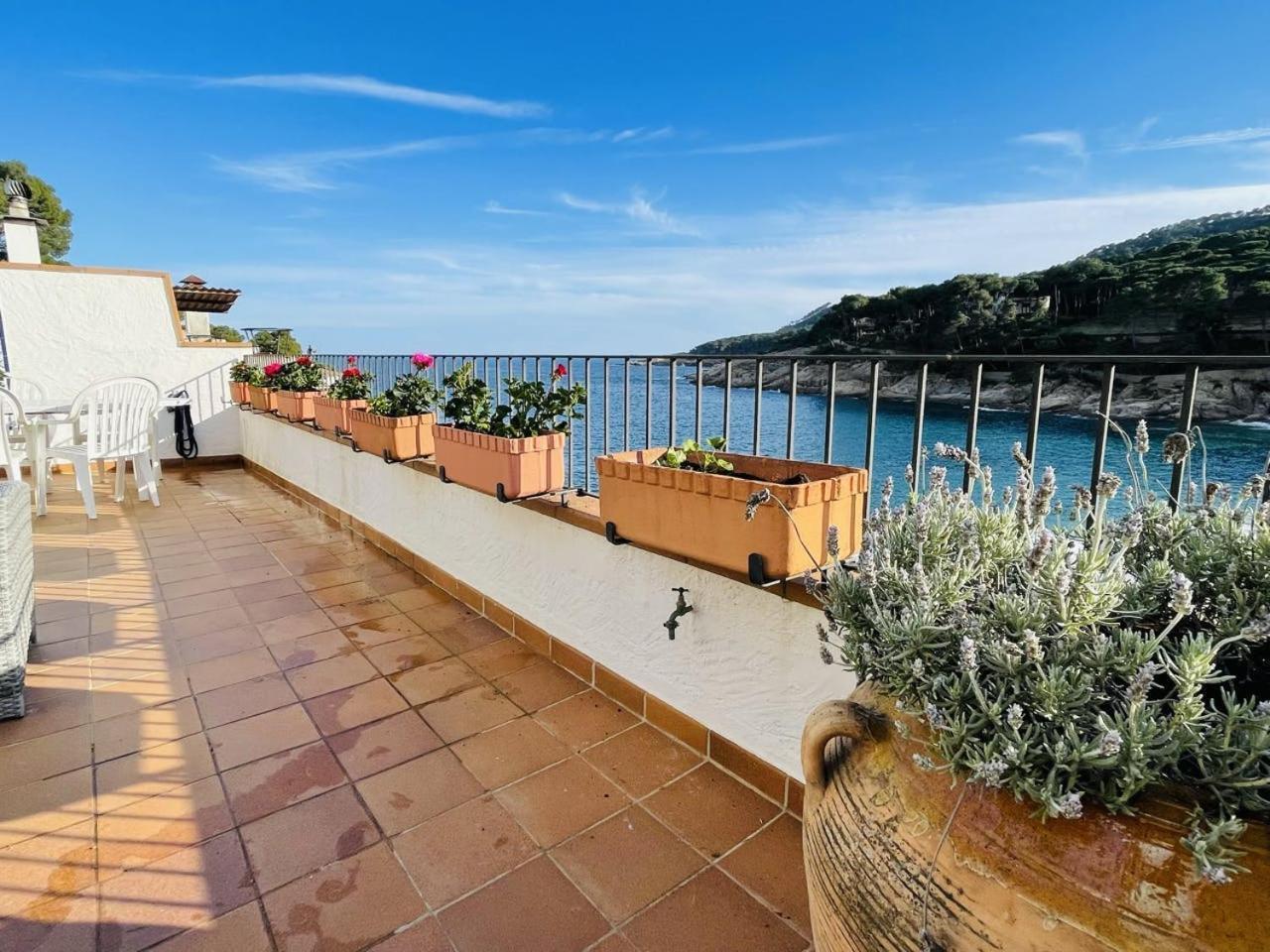 شقة Tamariu Platja - Penthouse On Passeig Del Mar. المظهر الخارجي الصورة