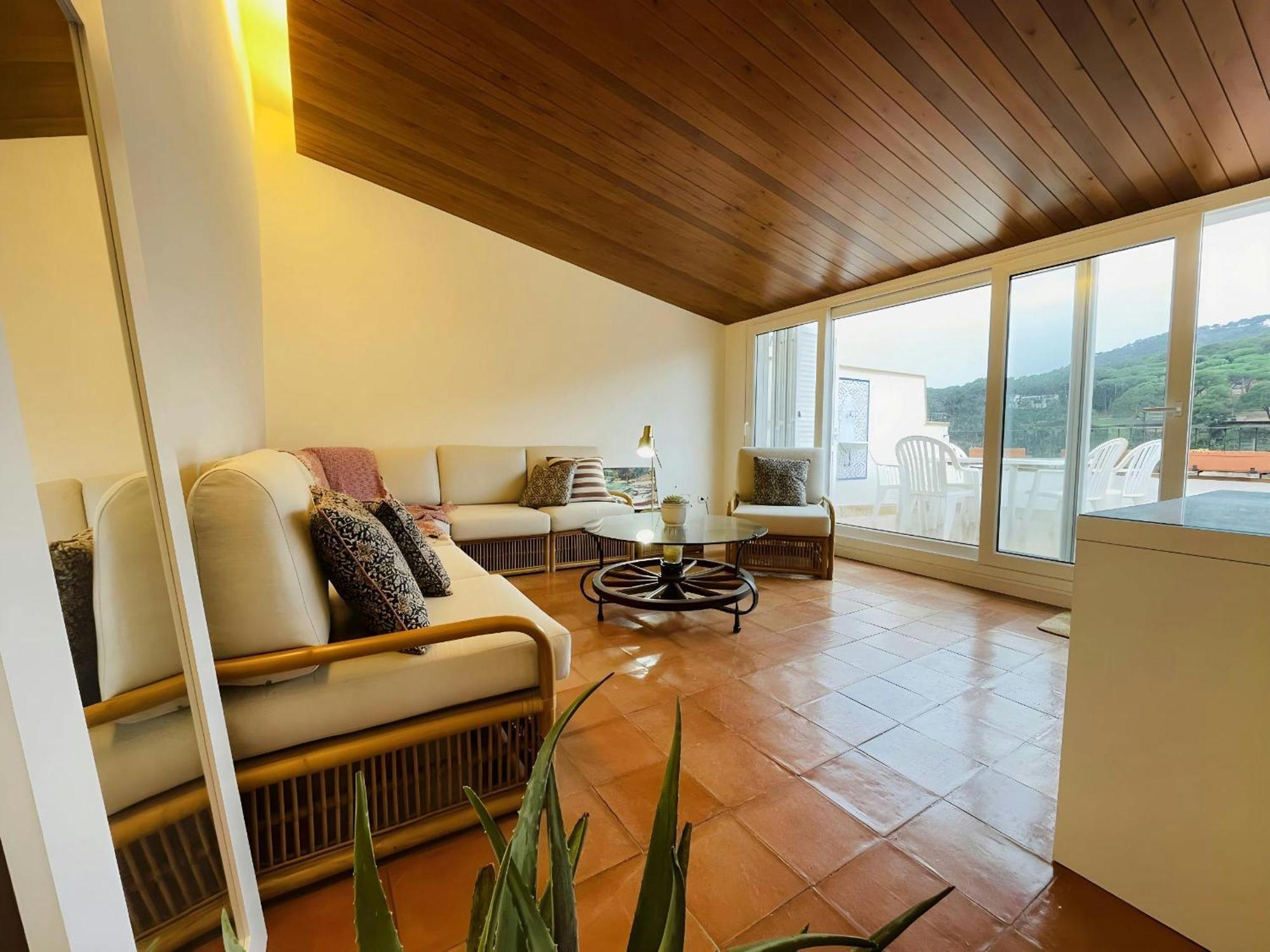 شقة Tamariu Platja - Penthouse On Passeig Del Mar. المظهر الخارجي الصورة