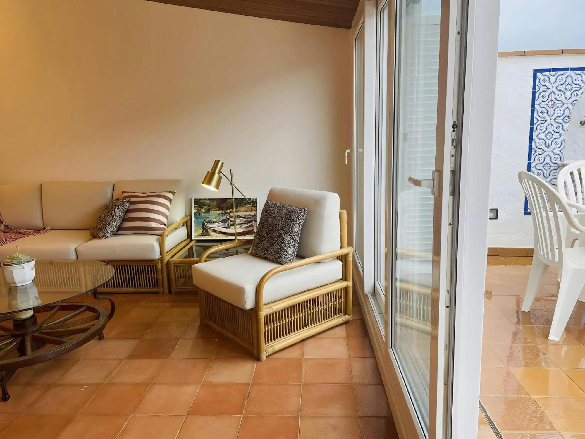 شقة Tamariu Platja - Penthouse On Passeig Del Mar. المظهر الخارجي الصورة