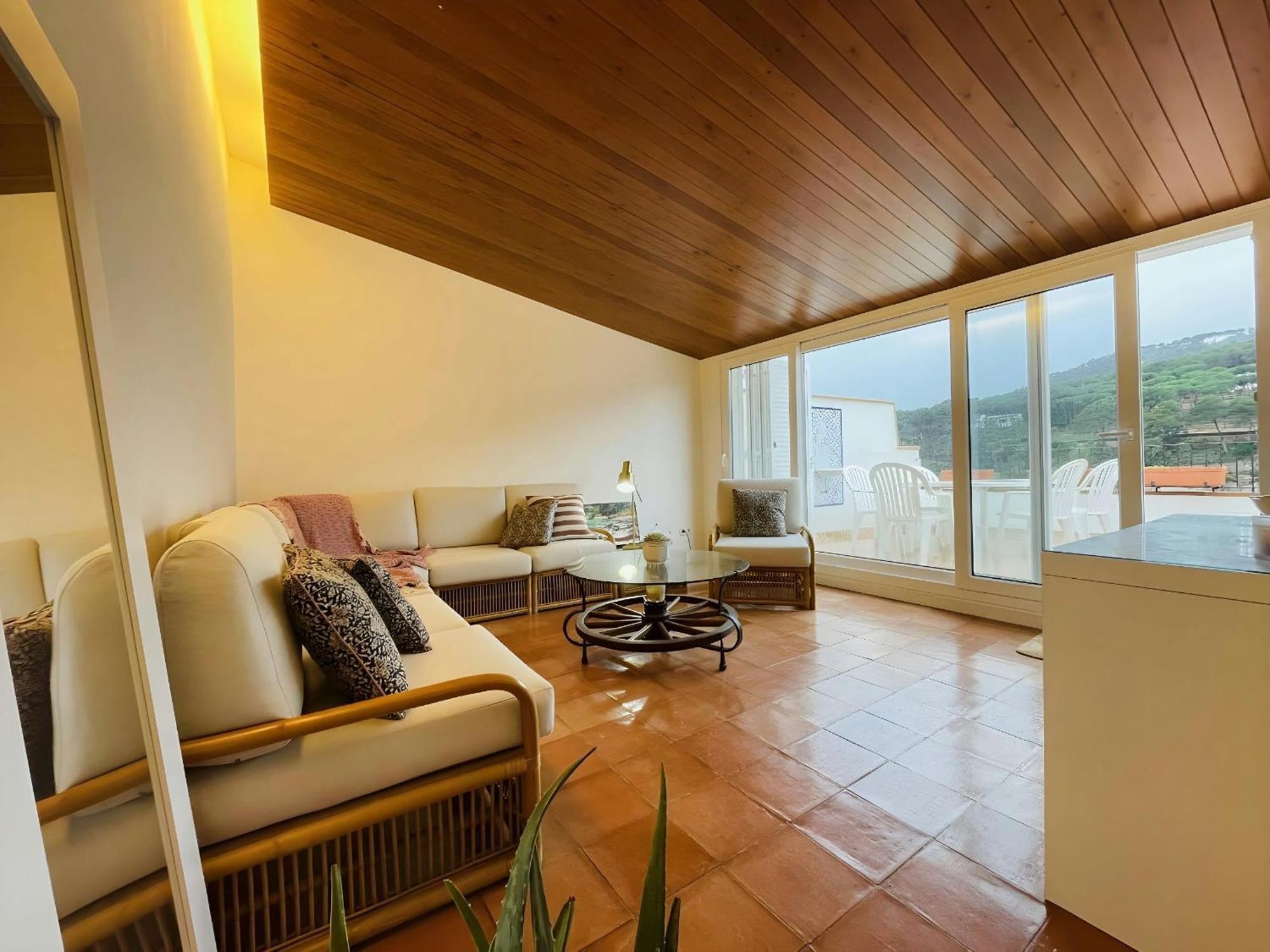 شقة Tamariu Platja - Penthouse On Passeig Del Mar. المظهر الخارجي الصورة